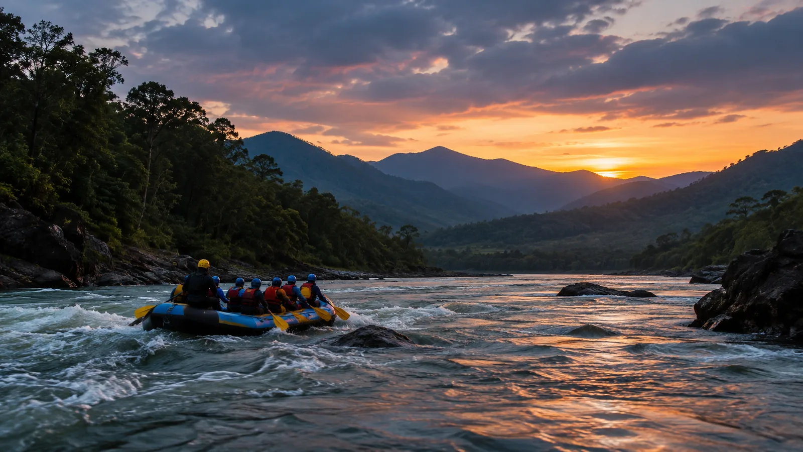 Wildwasser-Rafting auf dem Tully River